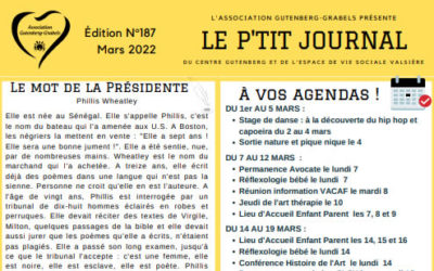 LE P’TIT JOURNAL – Mars 2022