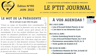 LE P’TIT JOURNAL – Juin 2022