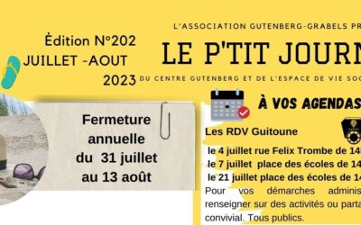 LE P’TIT JOURNAL JUILLET ET AOUT 2023