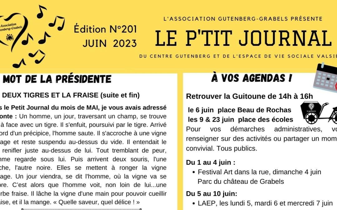 LE P’TIT JOURNAL JUIN 2023