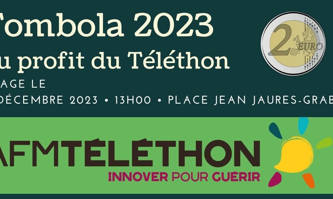 Tombola au profit du téléthon