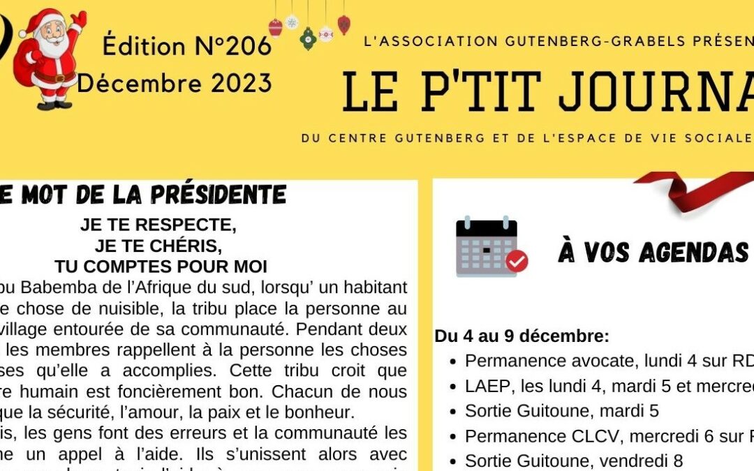 LE P’TIT JOURNAL DÉCEMBRE 2023