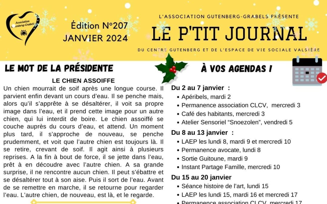 LE P’TIT JOURNAL JANVIER 2024