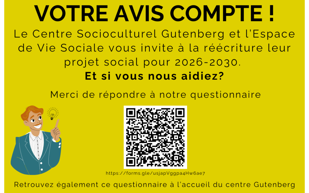 Votre avis compte : réécriture du projet social
