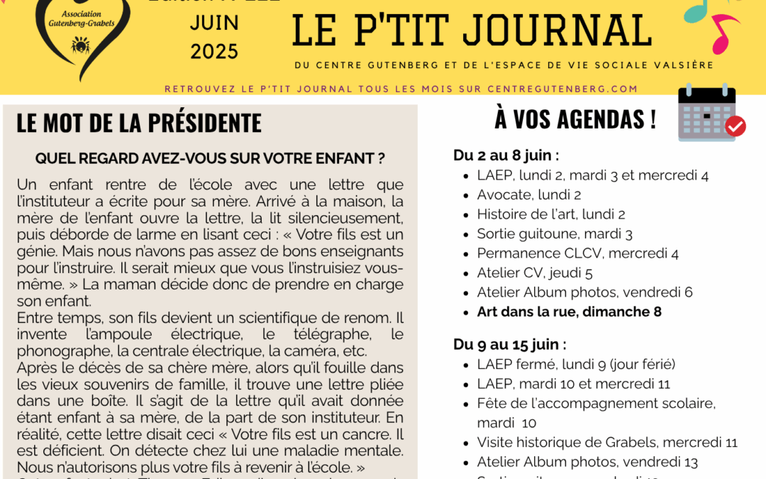 LE P’TIT JOURNAL DE JUIN 2025