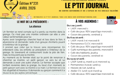 LE P’TIT JOURNAL D’AVRIL 2026