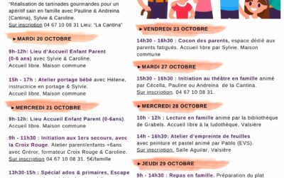 Pendant ces vacances d’Octobre 2026